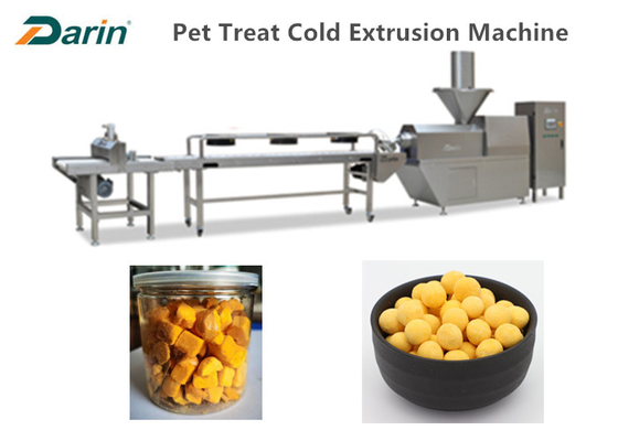 Linha espasmódica 300-500kg/Hr da extrusora dos alimentos para animais de estimação da máquina do deleite do cão