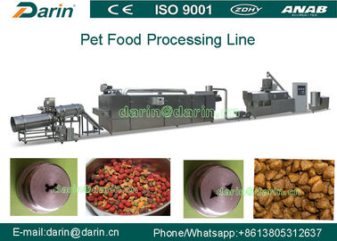 Máquina automática de aço inoxidável da extrusora dos alimentos para animais de estimação/máquina seca dos alimentos para animais de estimação