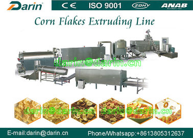 Linha de processamento totalmente automático dos flocos de milho do cereal de café da manhã/factura da máquina