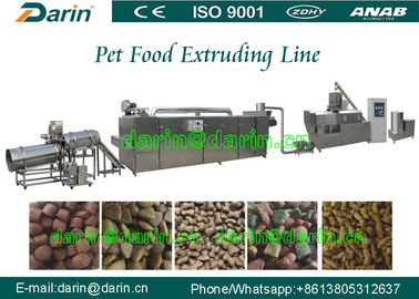 Persiga a máquina animal da produção da extrusora dos alimentos para animais de estimação para o milho, soja, refeição de osso
