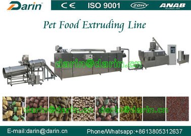 Linha de processo automática da extrusão dos alimentos para animais de estimação da eficiência elevada de aço inoxidável