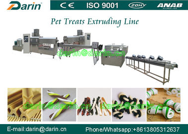 O equipamento/animal de estimação da extrusora de parafuso da chamuscadela trata a máquina do alimento para cães do osso