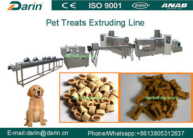 Linha de produção material de aço inoxidável da extrusora do alimento para cães com serviço da vida completa