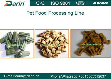 Linha de produção material de aço inoxidável da extrusora do alimento para cães com serviço da vida completa