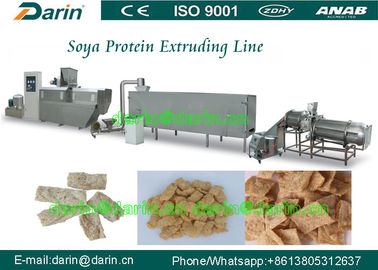 Tecido/linha de produção vegetal da extrusora do alimento de petisco da proteína soja da textura
