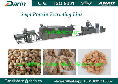 Máquina de poupança de energia da extrusora da soja, equipamento da transformação de produtos alimentares das pepitas da soja