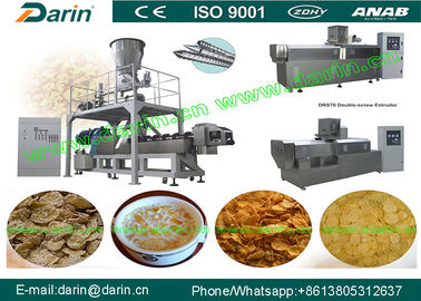 A máquina de processamento dos flocos de milho do café da manhã do cereal/arroz lasca-se fazendo a máquina