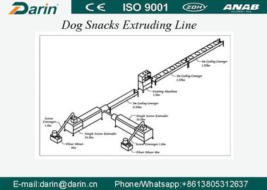 Os petiscos materiais do cão SUS304/animal de estimação tratam a máquina da extrusora do alimento para cães com o motor de WEG