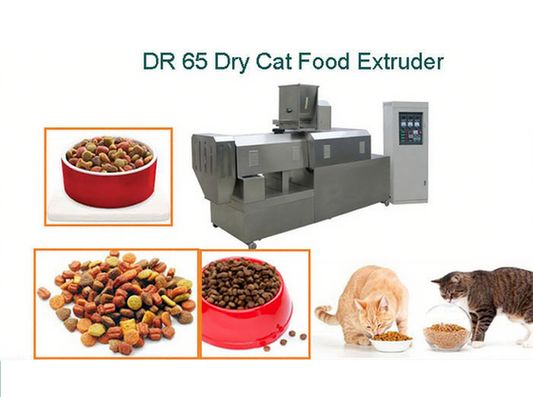 Linha de produção de alimentos para cães com pellets mais saudáveis SUS304 Extrusora flutuante de alimentos para peixes