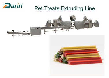 Alimento para cães natural das varas da carne que faz a máquina o produto dental dos deleites linha da extrusora de único parafuso