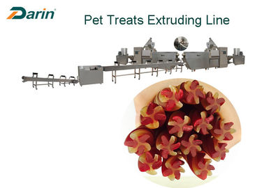 O cão da produção de alimentos para animais de estimação dos cuidados dentários trata/o processamento dos petiscos do animal de estimação pastilha elástica do cão