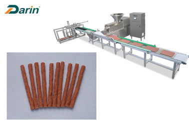Linha de produção automática dos alimentos para animais de estimação do sistema da bandeja ao processamento da tira da carne