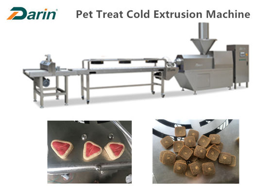 Linha de produção espasmódica de aço inoxidável 300-500kg/Hr dos alimentos para animais de estimação