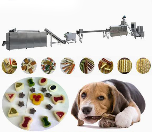 Alimentos para animais de estimação rápidos que processam a maquinaria para a elevação - a nutrição da carne da proteína mastiga