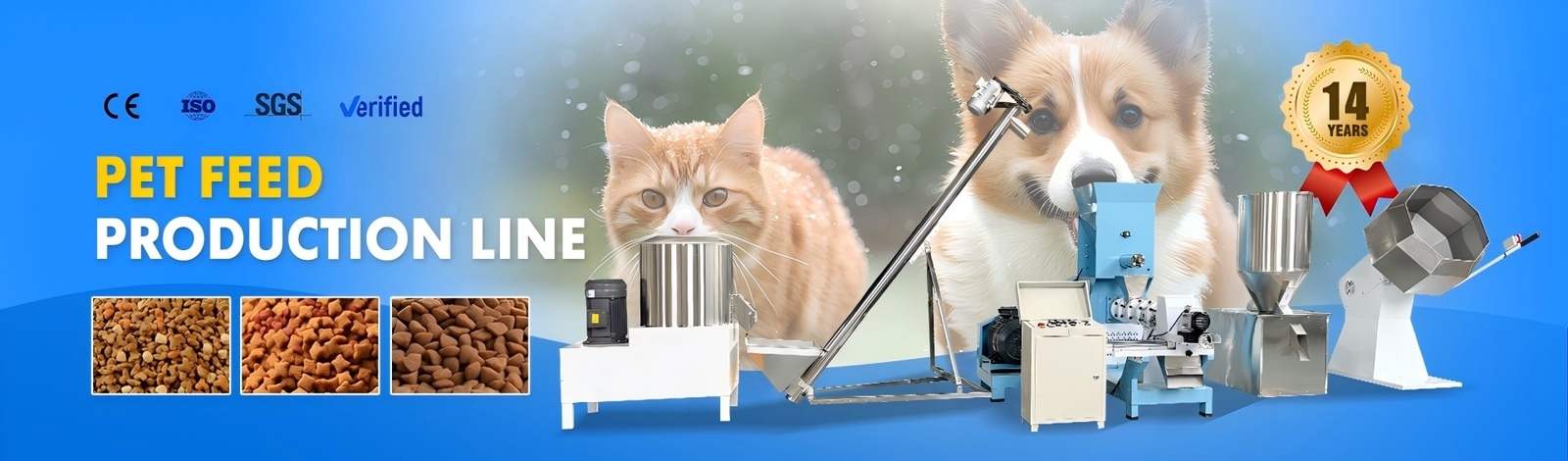 Extrusora dos alimentos para animais de estimação