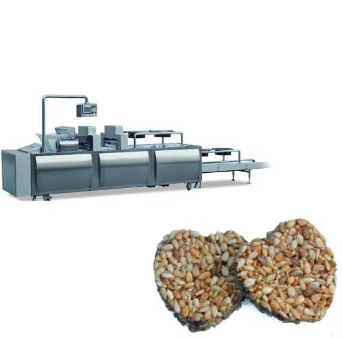 Oatmeal Cereal Bar Making Machine , PLC Touch Screen Cereal Bar Shaping Machine