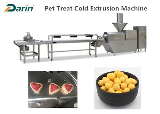 Linha espasmódica 300-500kg/Hr da extrusora dos alimentos para animais de estimação da máquina do deleite do cão