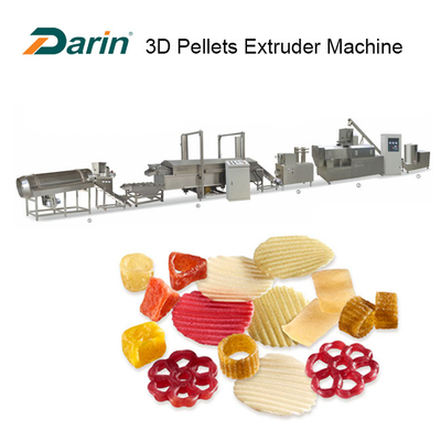 O único parafuso 3D granula os petiscos da frigideira que fazem a máquina de aço inoxidável