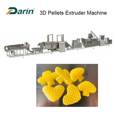 3D granula a máquina 100-150kg/Hr da extrusora do petisco da frigideira