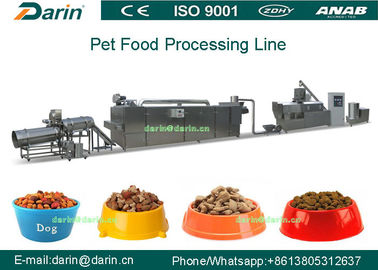 Linha seca da extrusora do cão/gato/alimentos para animais de estimação dos pássaros/máquina 380V 80kw da factura