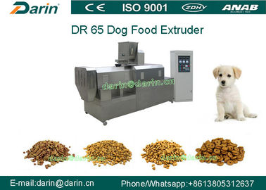 Máquina de aço inoxidável automática de Extruing do alimento para cães DR65/linha de processamento seca dos alimentos para animais de estimação