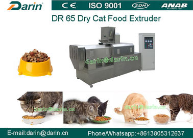 Linha de processamento automática completa máquina do parafuso do dobro da comida de gato do alimento para cães