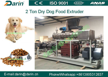 Máquina seca automática da produção da extrusora dos alimentos para animais de estimação do parafuso dobro