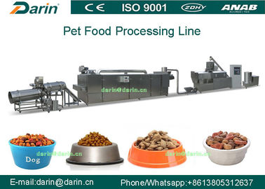 Linha de produção automática profissional da extrusora dos alimentos para animais de estimação do cão com CE