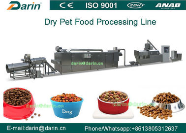 Equipamento seco automático alto da extrusora dos alimentos para animais de estimação da capacidade 500kg