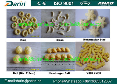 Microplaquetas do certificado do CE e linha de produção da máquina da extrusora do sopro dos petiscos do milho
