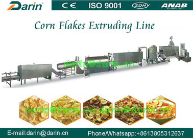 Maquinaria dos flocos de milho dos cereais de café da manhã com grande capacidade 120-300kg/h