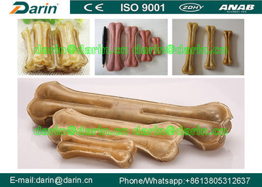 Petiscos naturais do osso de cão da máquina de pressão do osso do couro cru da pele de carneiro que fazem a máquina para cuidados dentários do cão