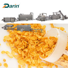 O milho 300KG/H lasca-se linha de processamento linha de produção do cereal do café da manhã
