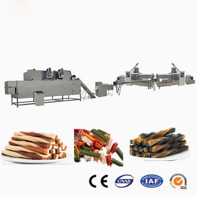 Linha de produção PLC do alimento para cães dos petiscos do cão de Simens e tela táctil com o CE habilitado