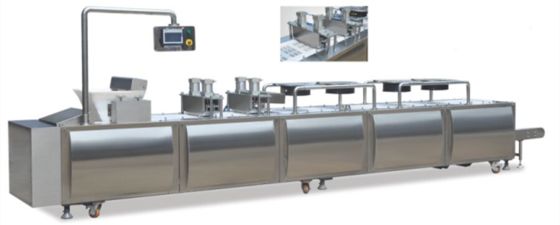 Máquina de moldagem por compressão de grãos de aço inoxidável