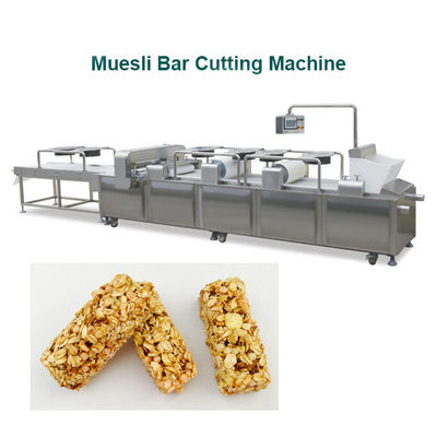 Máquina de fabricação de barras de cereais Muesli de aço inoxidável de alto rendimento operação inteligente de PLC
