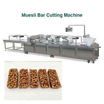 Máquina de fabricação de barras de cereais Muesli de aço inoxidável de alto rendimento operação inteligente de PLC