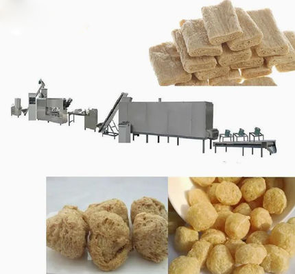 Linha de processamento da máquina de extrusão de soja texturizada homologada CE com 150 kg/h