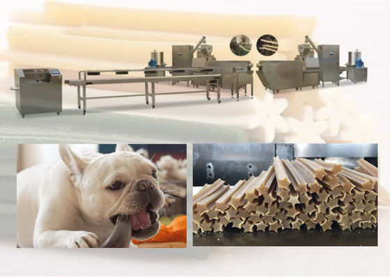 Deleite em borracha saudável do cão que faz a máquina de aço inoxidável
