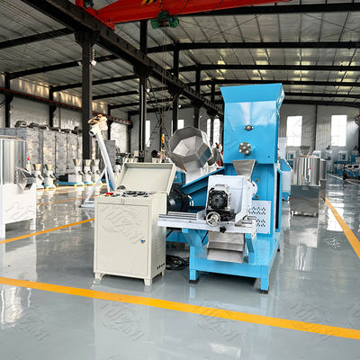 Extrusora de ração para cães com rosca dupla com ISO, Linha de produção de pellets de ração