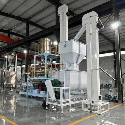 Máquina Extrusora de Rosca Dupla para Linha de Produção de Petiscos para Cães e Peixes