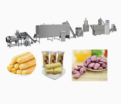 A bola dá forma à máquina dos petiscos do sopro do milho