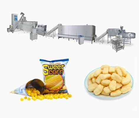 O alimento de petisco soprou máquina da extrusora dos petiscos do milho