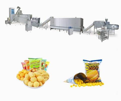 O alimento de petisco soprou máquina da extrusora dos petiscos do milho
