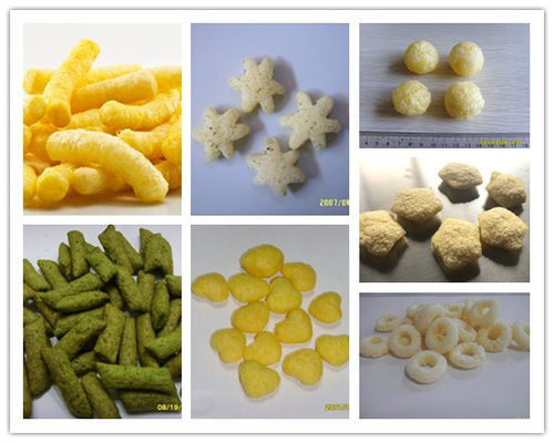 Máquina automática 380v 50hz do petisco do sopro do queijo SS304 tensão ajustável de 3 fases