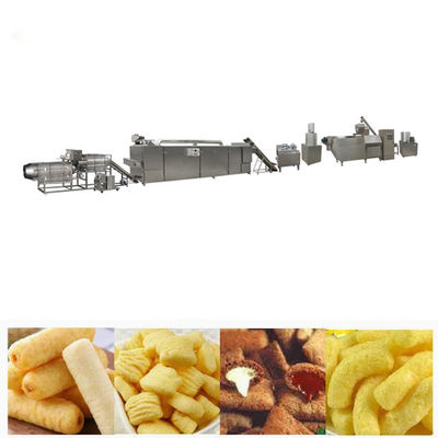 Linha de produção gêmea dos petiscos do milho do anel de cebola da máquina da extrusora do alimento do parafuso com o CE aprovado