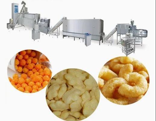 Alimento soprado automático que faz a máquina