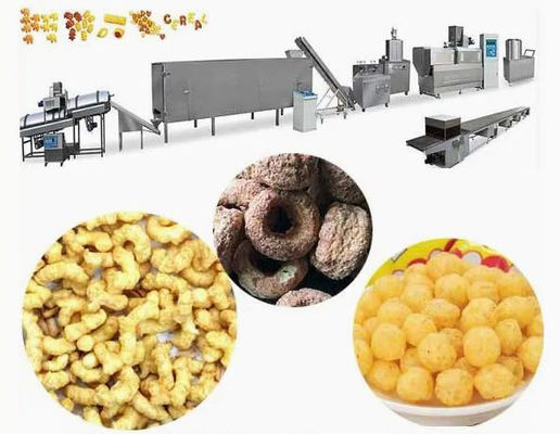 Alimento soprado automático que faz a máquina