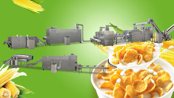 Flocos de milho do PLC SS 300kg/hr de Siemens que fazem a máquina