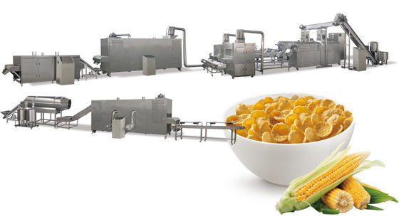 Flocos de milho do PLC SS 300kg/hr de Siemens que fazem a máquina